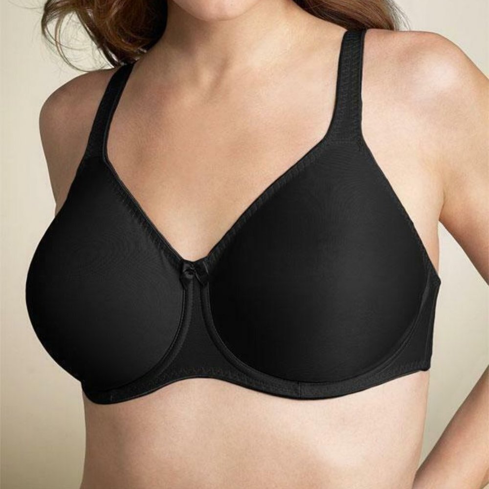 NWT Fantasie Black Smoothing Seamless Full Cup Bra style 4500 size 32DDD